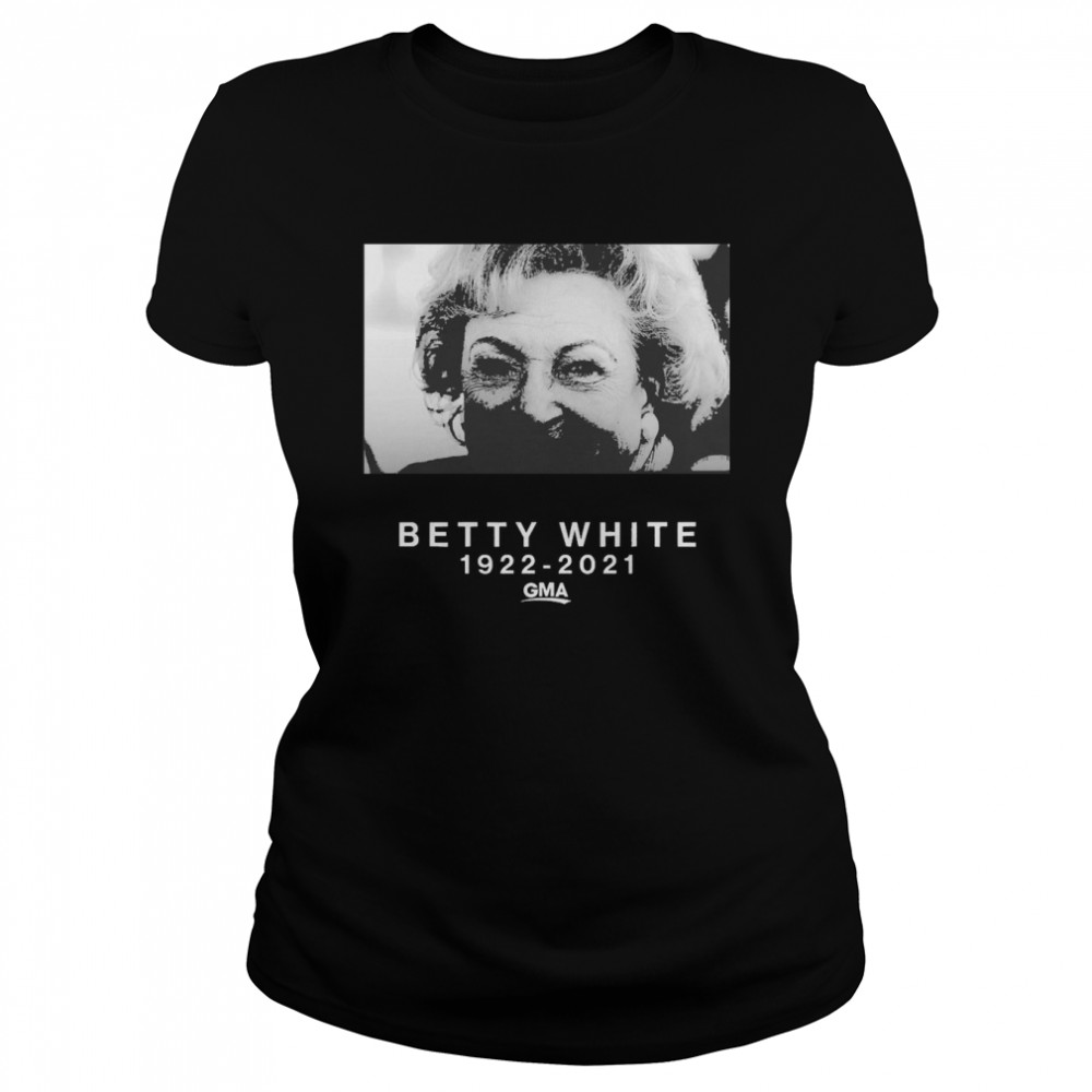 Betty White Thank You For The Memories 1922-2021 Classic Women's T-shirt