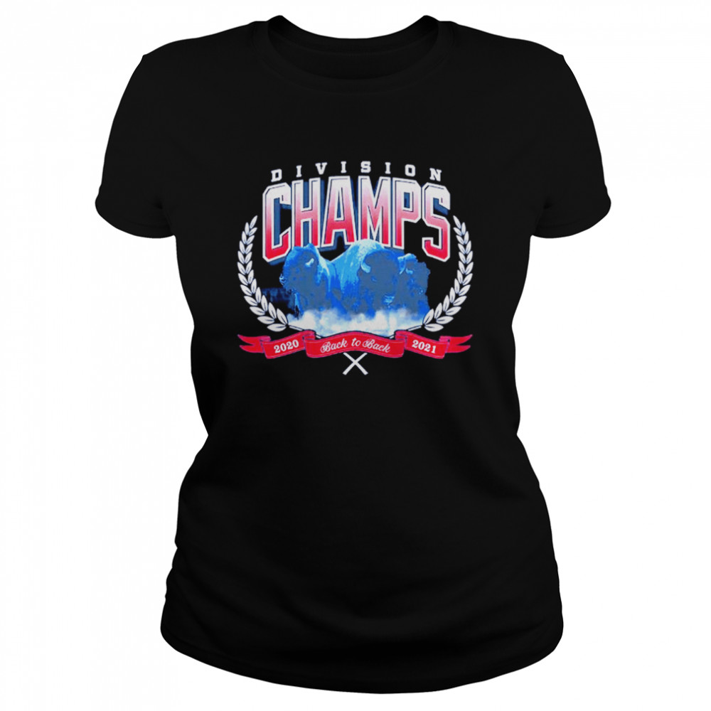 buffalo Bills division crusher 2020 back to back 2021 shirt Classic Women's T-shirt