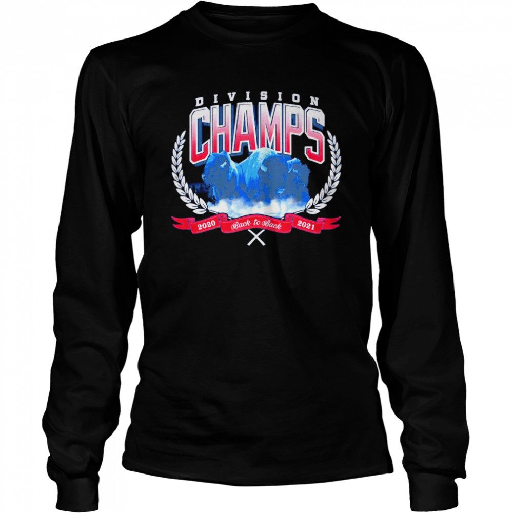 buffalo Bills division crusher 2020 back to back 2021 shirt Long Sleeved T-shirt