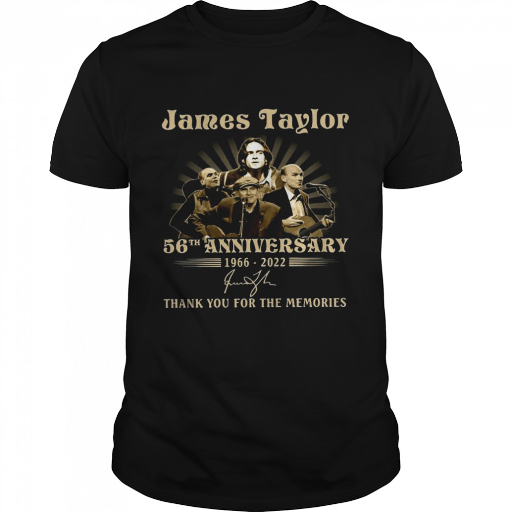 James taylor 56th anniversary 1966-2002 thank you for the memories shirt Classic Men's T-shirt