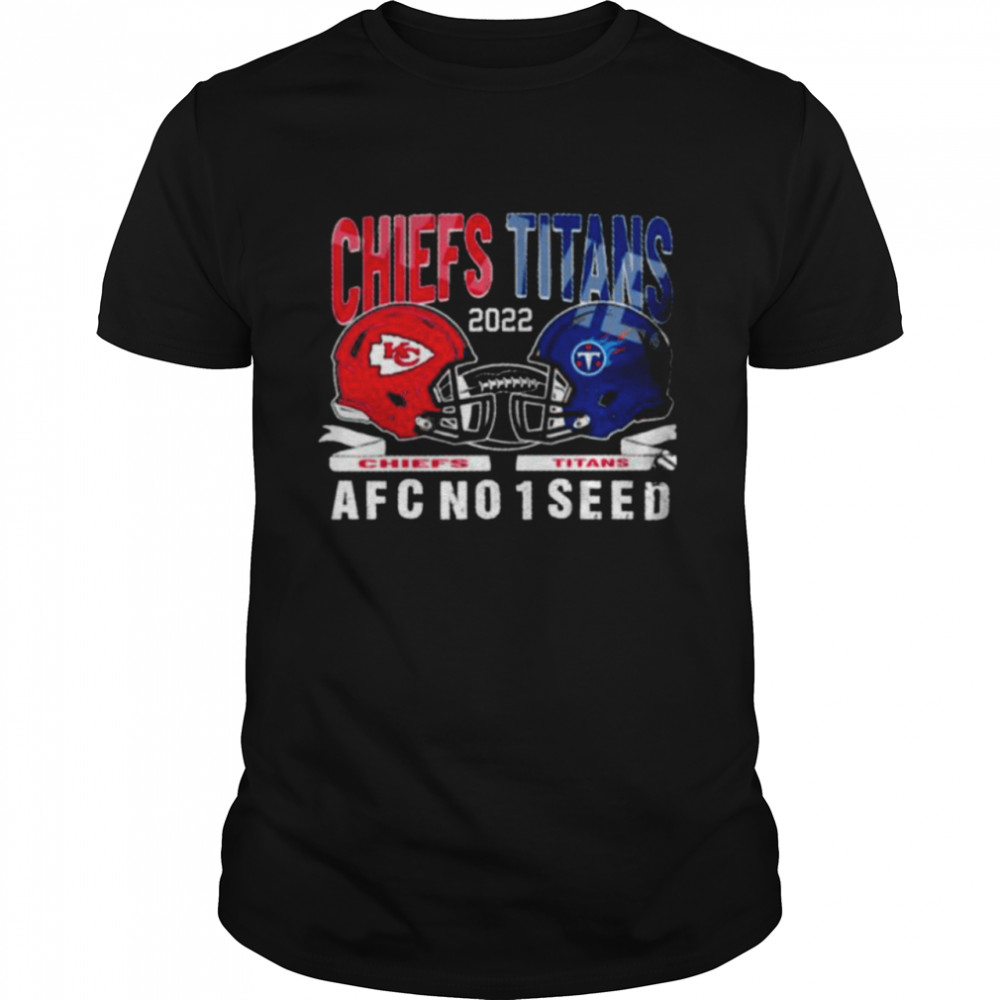 Kansas city Chiefs vs tennessee titans 2022 afc no 1 seed shirt Classic Men's T-shirt