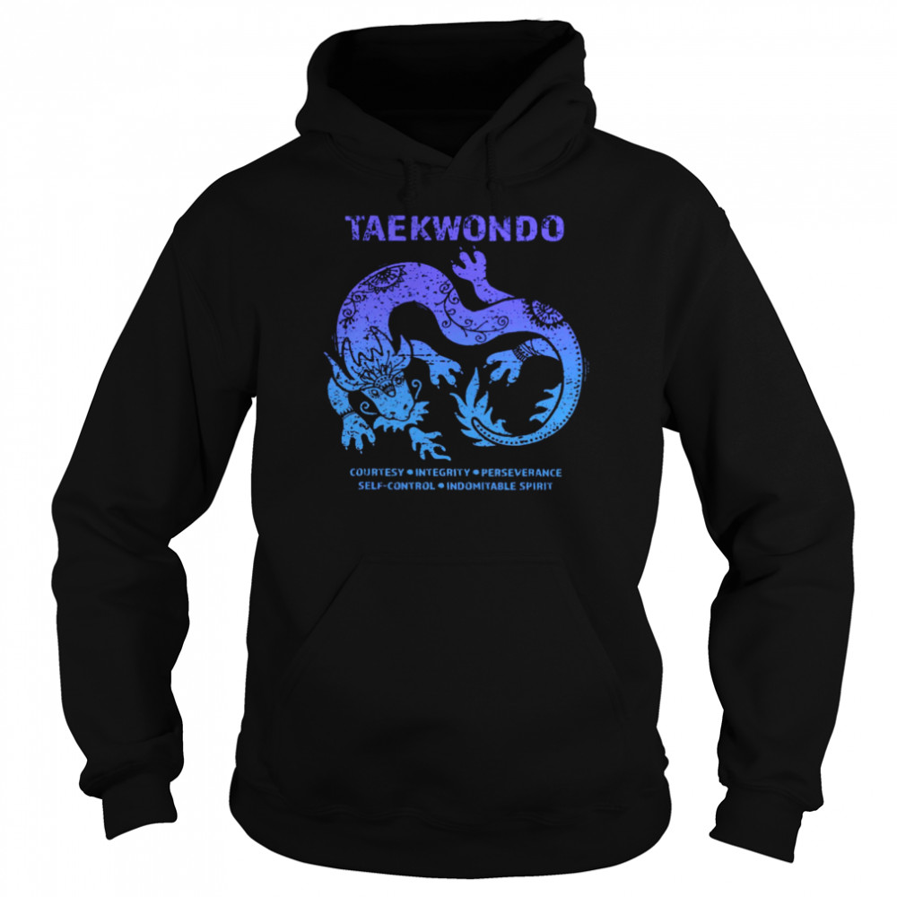 Taekwondo Courtesy Integrity Perseverance Unisex Hoodie