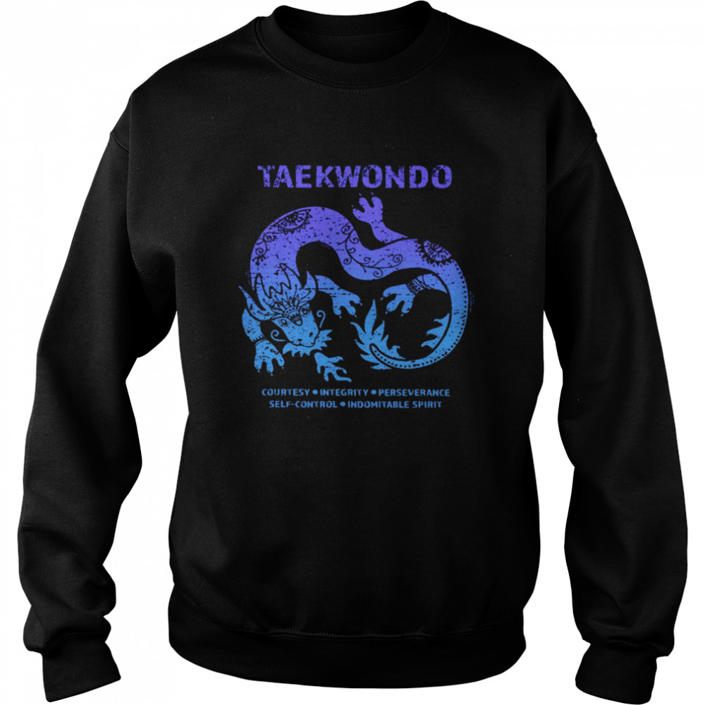 Taekwondo Courtesy Integrity Perseverance Unisex Sweatshirt