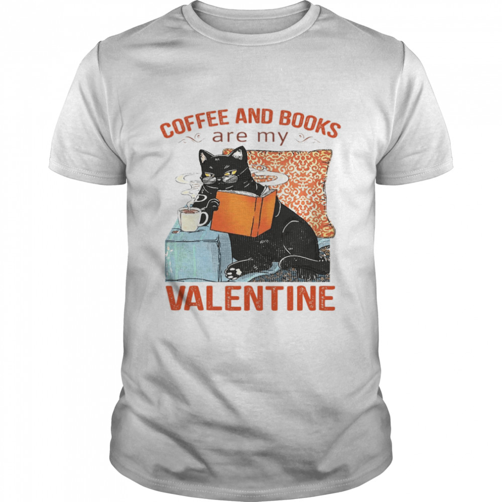 Coffee And Books Are My Valentine Classic Men's T-shirt