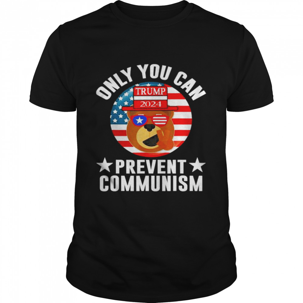 Patriotic Prevent Communism 2024 Trump US President Election shirt Classic Men's T-shirt