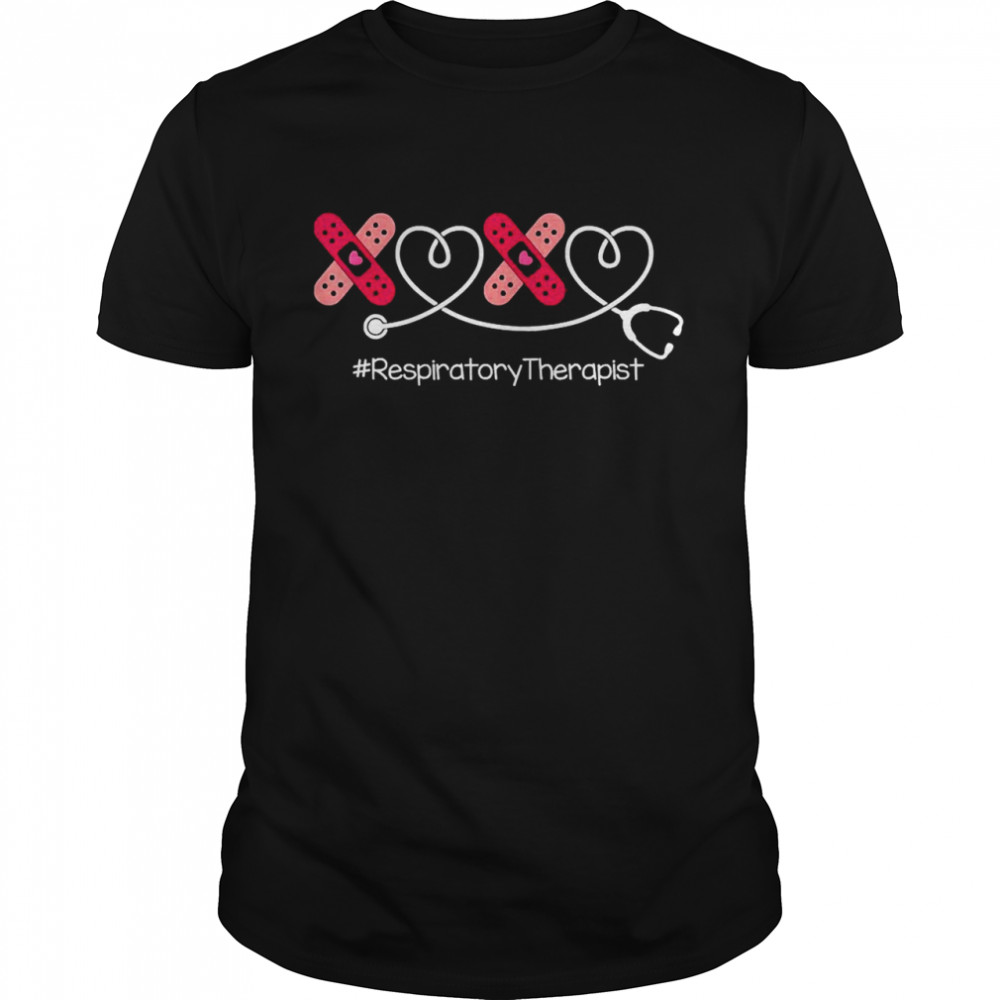 Stethoscope XOXO Valentine’s Day Respiratory Therapist RT Classic Men's T-shirt