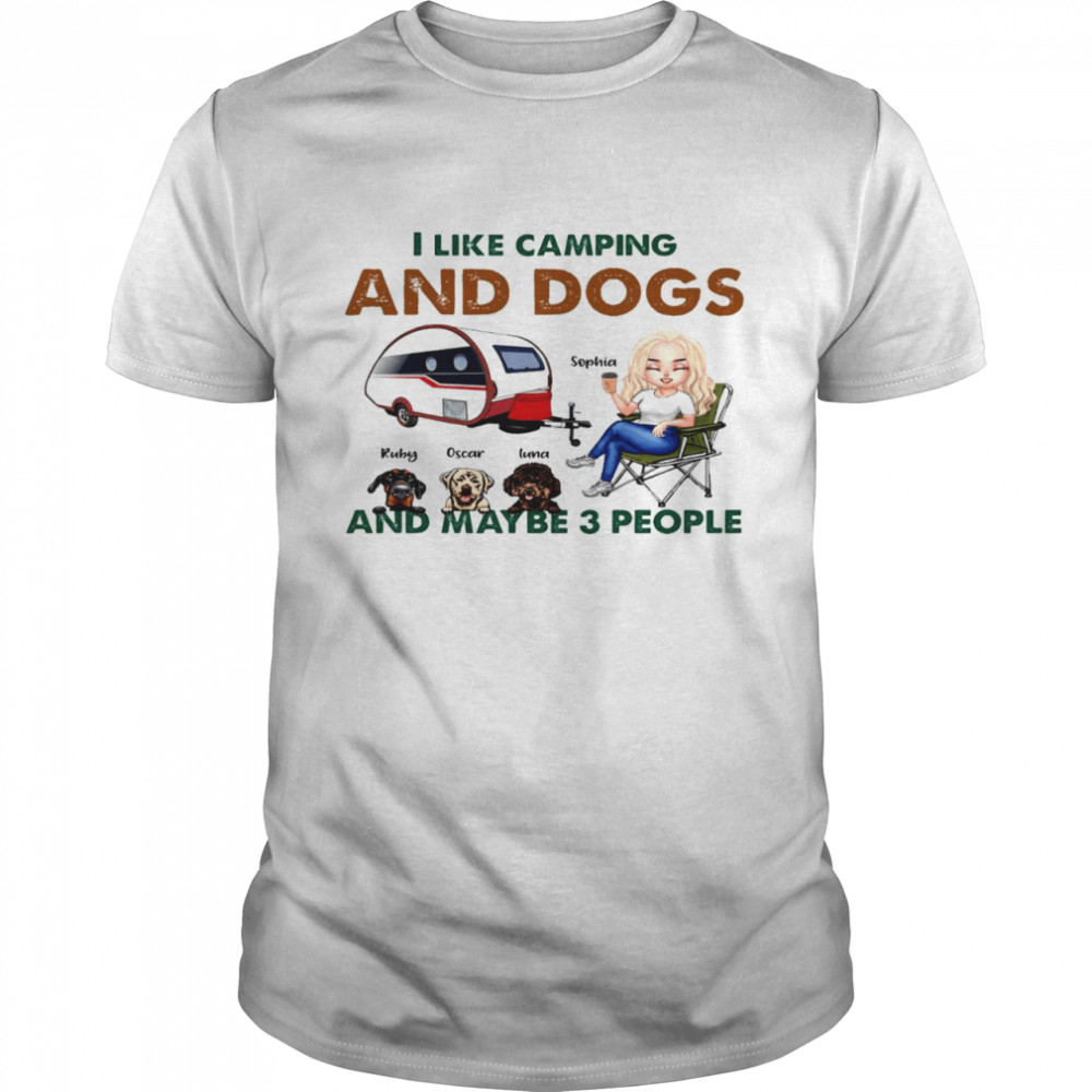 I like cramping and dogs and maybe 3 people shirt Classic Men's T-shirt