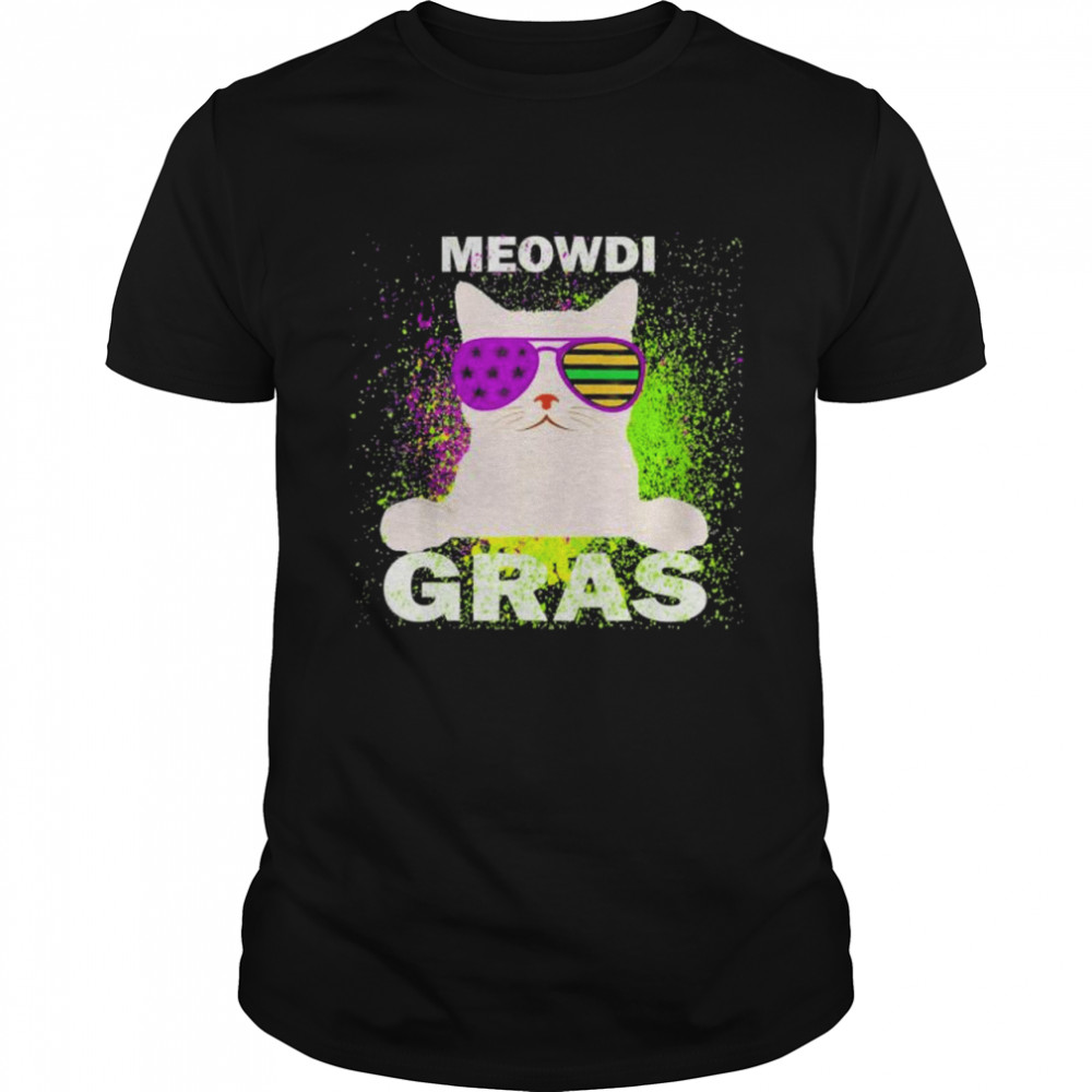 Mardi Gras Kitten Cat Meowdi Gras Costume shirt Classic Men's T-shirt