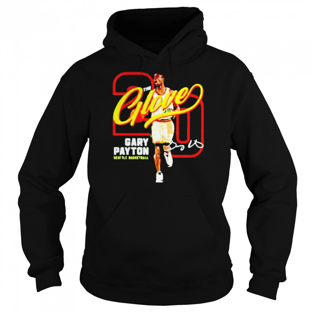 20 Gary Payton The Glove Seattle Basketball Signature Unisex Hoodie