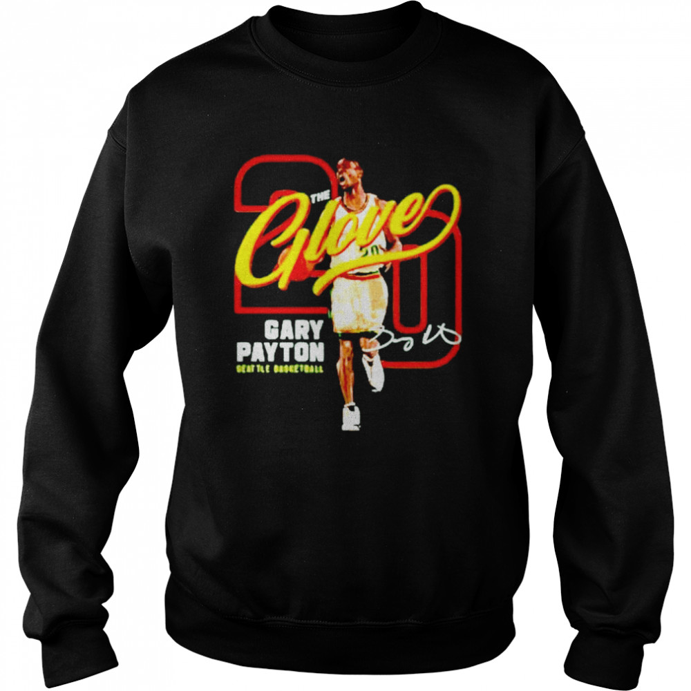 20 Gary Payton The Glove Seattle Basketball Signature Unisex Sweatshirt