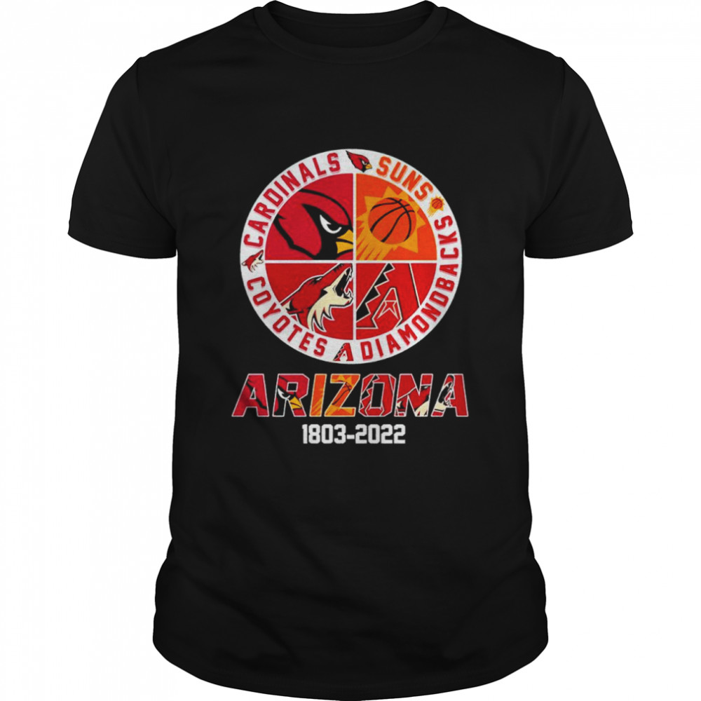Cardinals Suns Diamondbacks Coyotes Arizona 1803 2022 shirt Classic Men's T-shirt