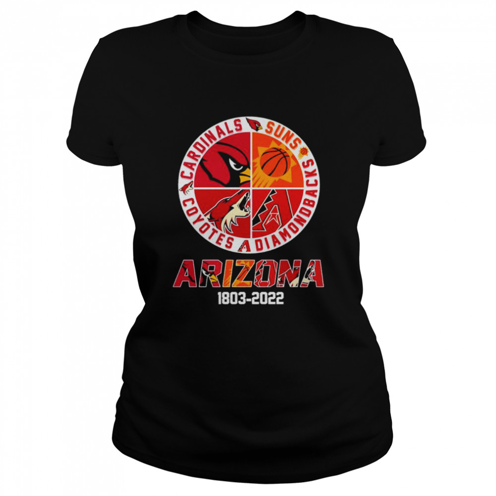 Cardinals Suns Diamondbacks Coyotes Arizona 1803 2022 shirt Classic Women's T-shirt