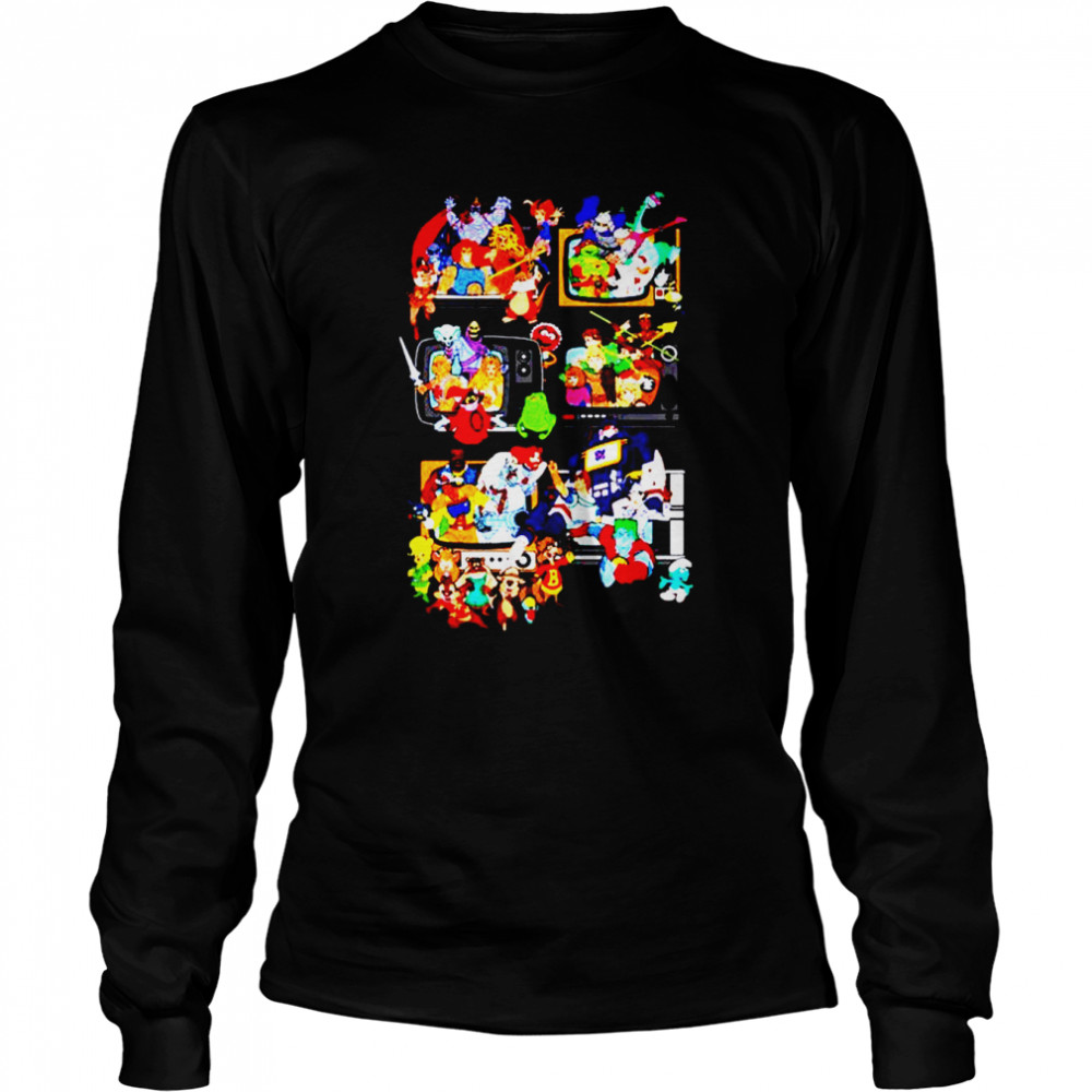 Cartoon Saturday Morning TV Toons shirt Long Sleeved T-shirt