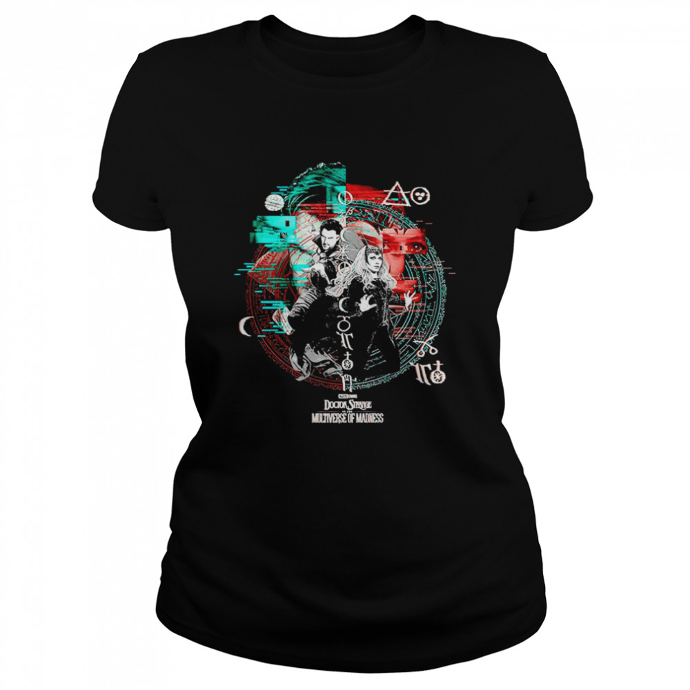 Marvel Doctor Strange 2 Strange And Scarlet Witch Glitch Classic Women's T-shirt