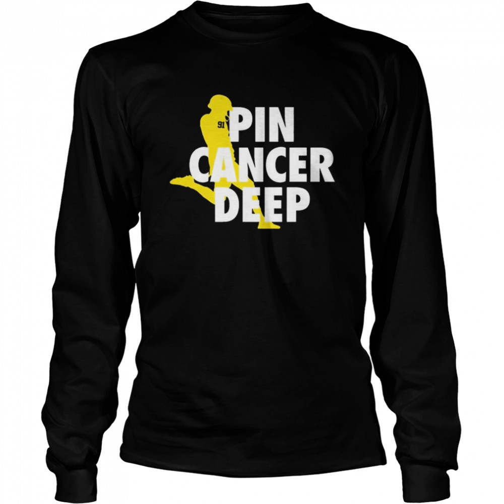 Pin cancer deep brad robbins 91 shirt Long Sleeved T-shirt