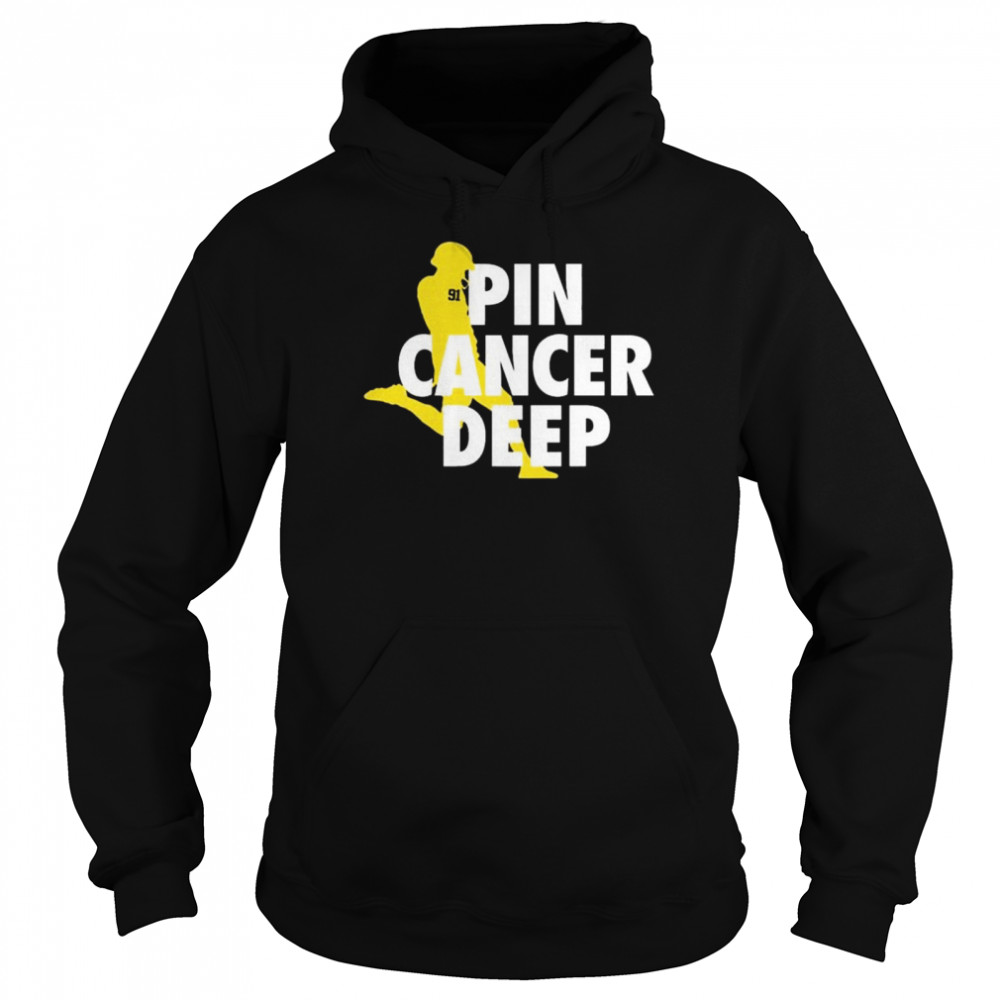 Pin cancer deep brad robbins 91 shirt Unisex Hoodie