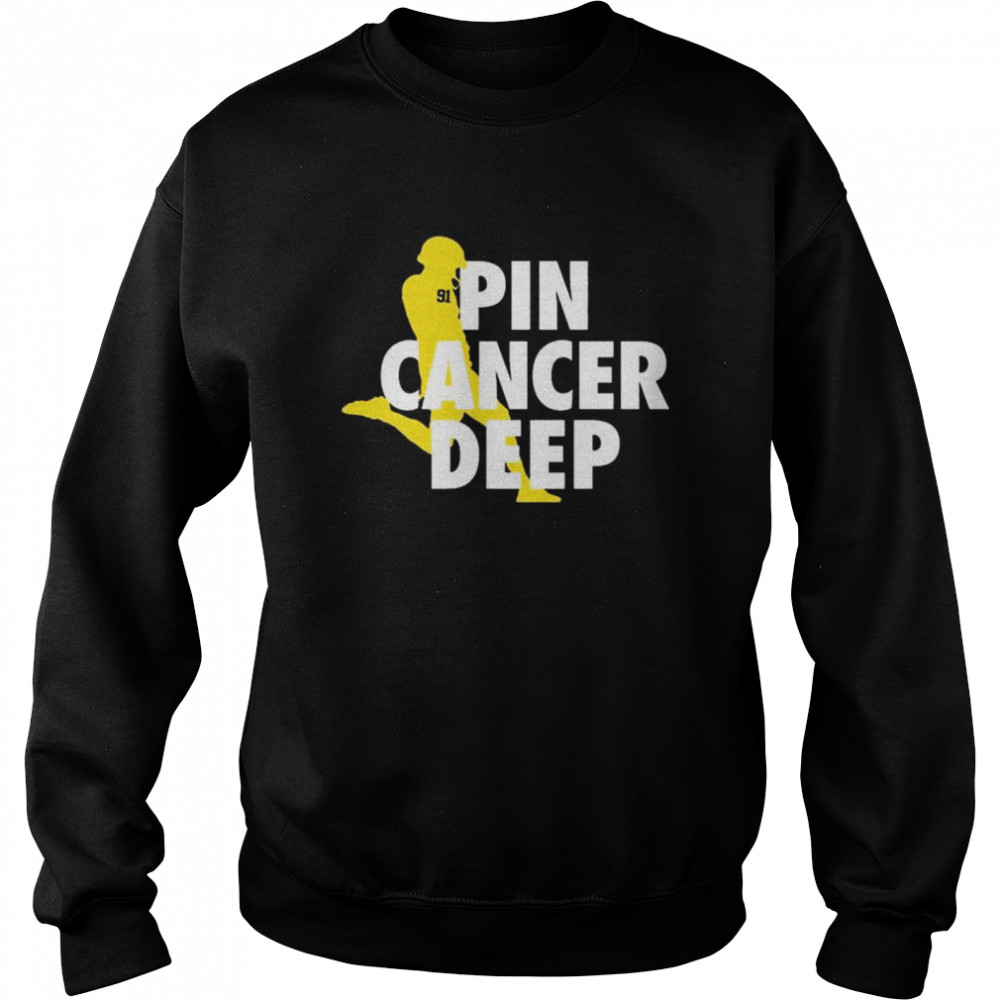 Pin cancer deep brad robbins 91 shirt Unisex Sweatshirt