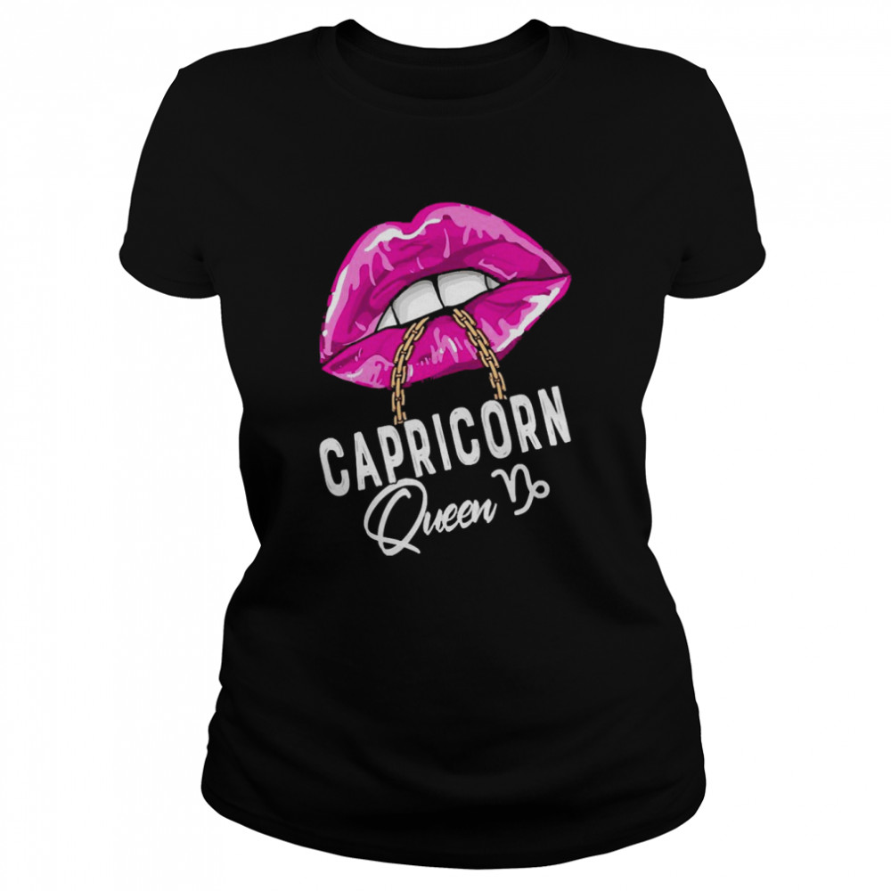 Purple Capricorn Queen Birthday Womens Zodiac Star Sign Pullover Classic Women's T-shirt