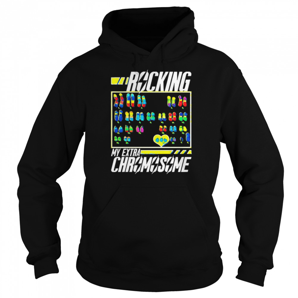 Rocking My Extra Chromosome Pajama Set Down Syndrome Awareness Unisex Hoodie