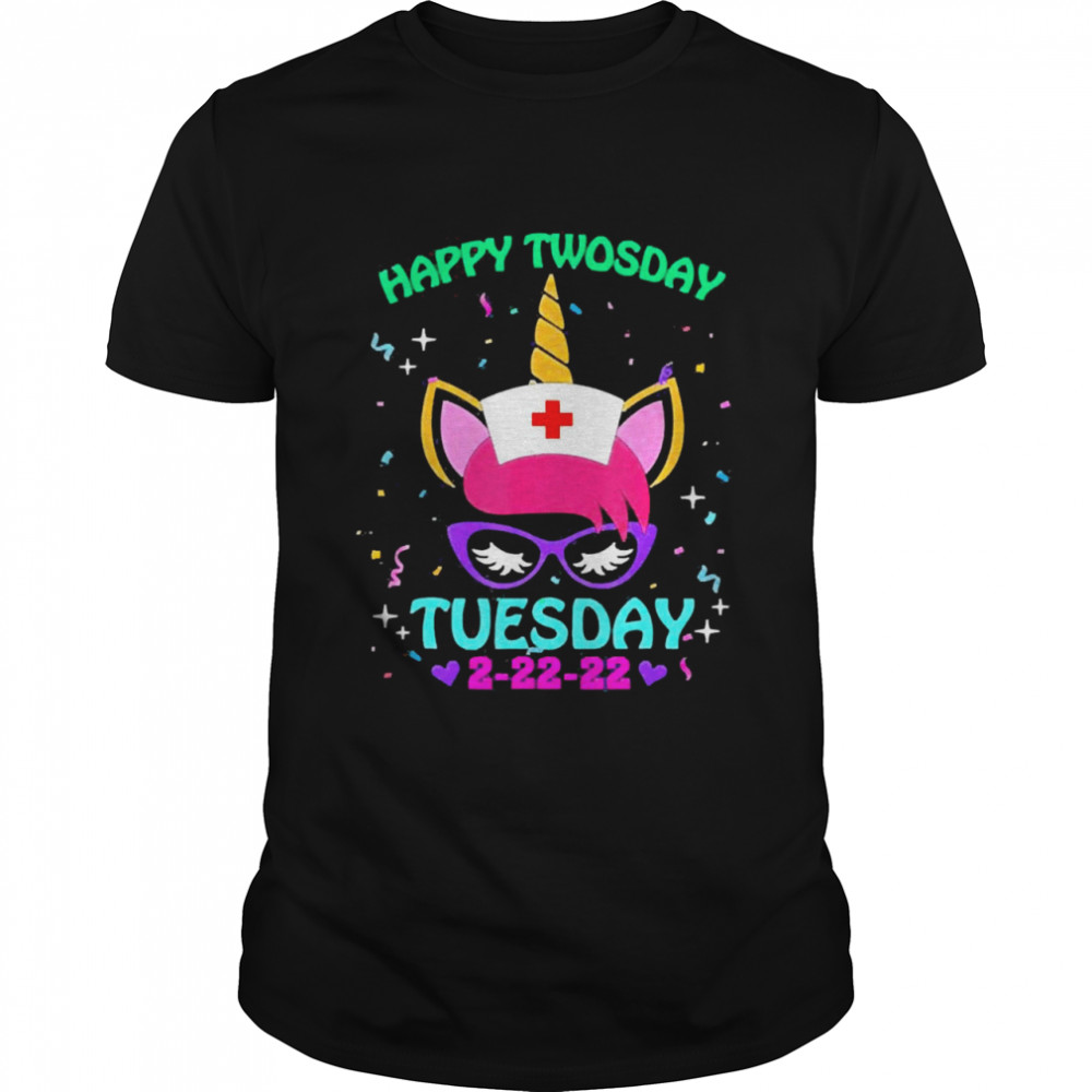 Unicorn Nurse Twosday 2-22-22 Tuesday February 22nd 2022 Classic Men's T-shirt