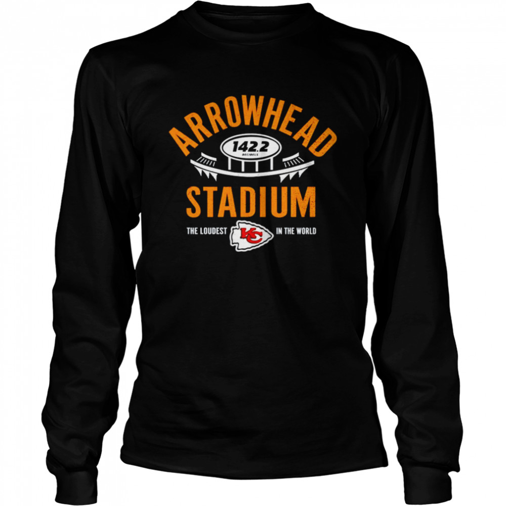 chiefs arrowhead stadium the loudest in the world shirt Long Sleeved T-shirt