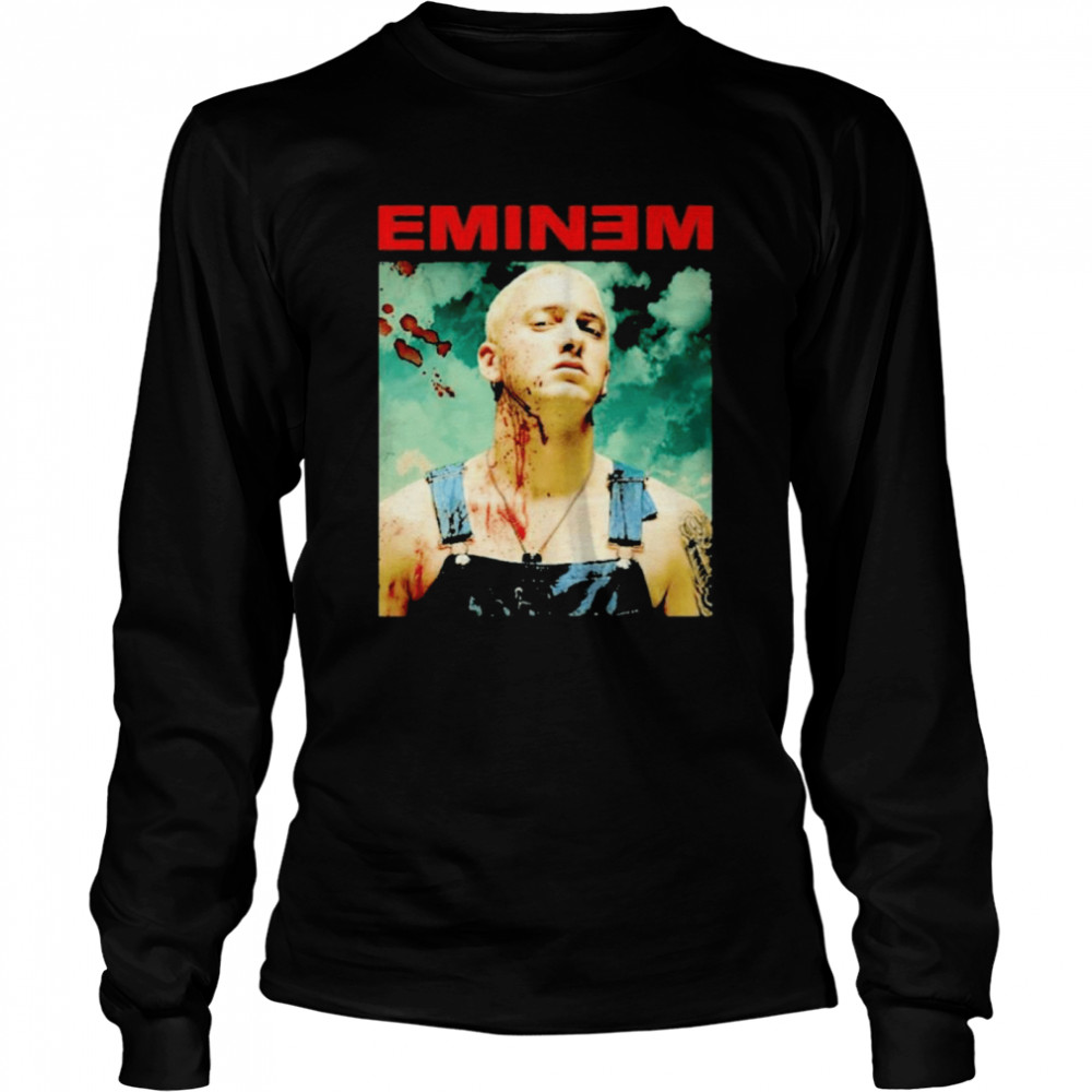 Eminem Merch Bloody Chainsaw Long Sleeved T-shirt