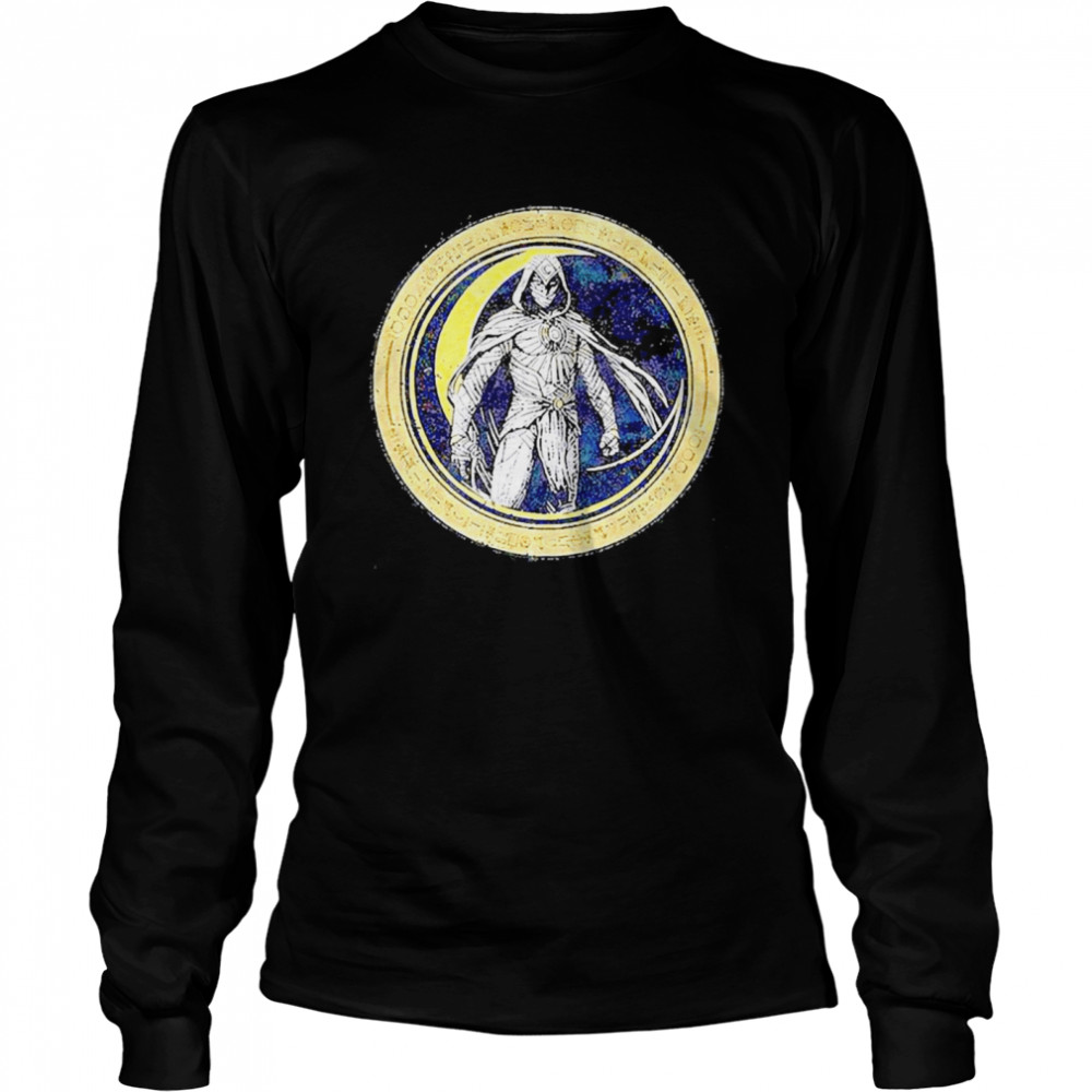 Marvel Moon Knight Circle Badge Long Sleeved T-shirt