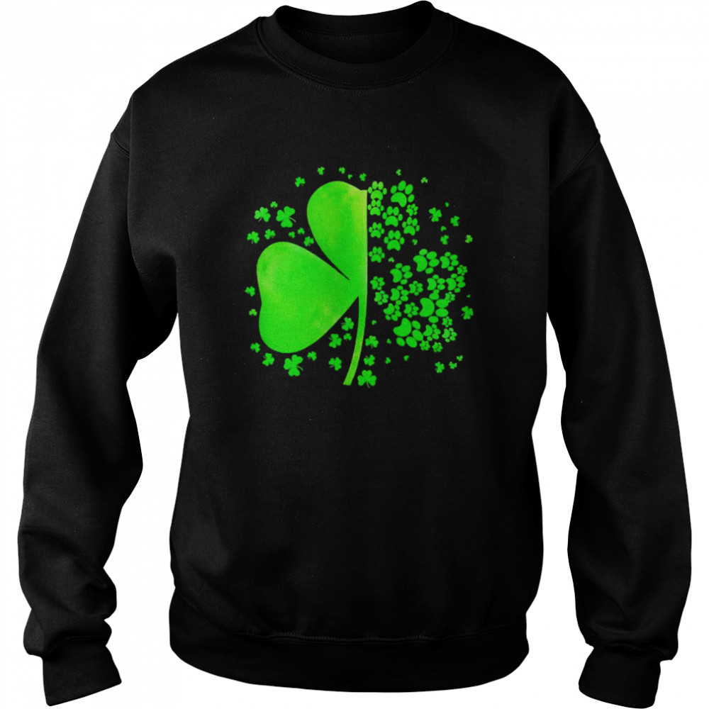 Green Leaf Clover Paw Unisex Sweatshirt