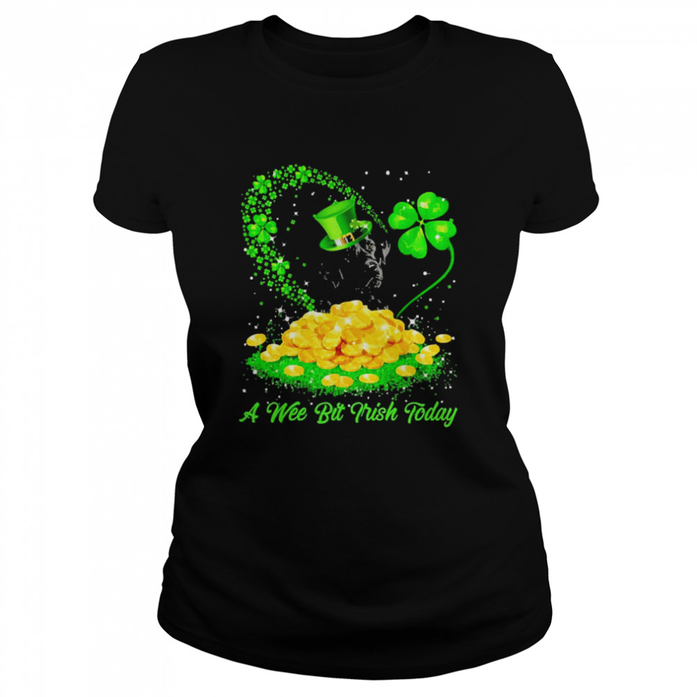 Irish Today Black Labrador Dog A Wee Bit Irish Today Classic Women's T-shirt