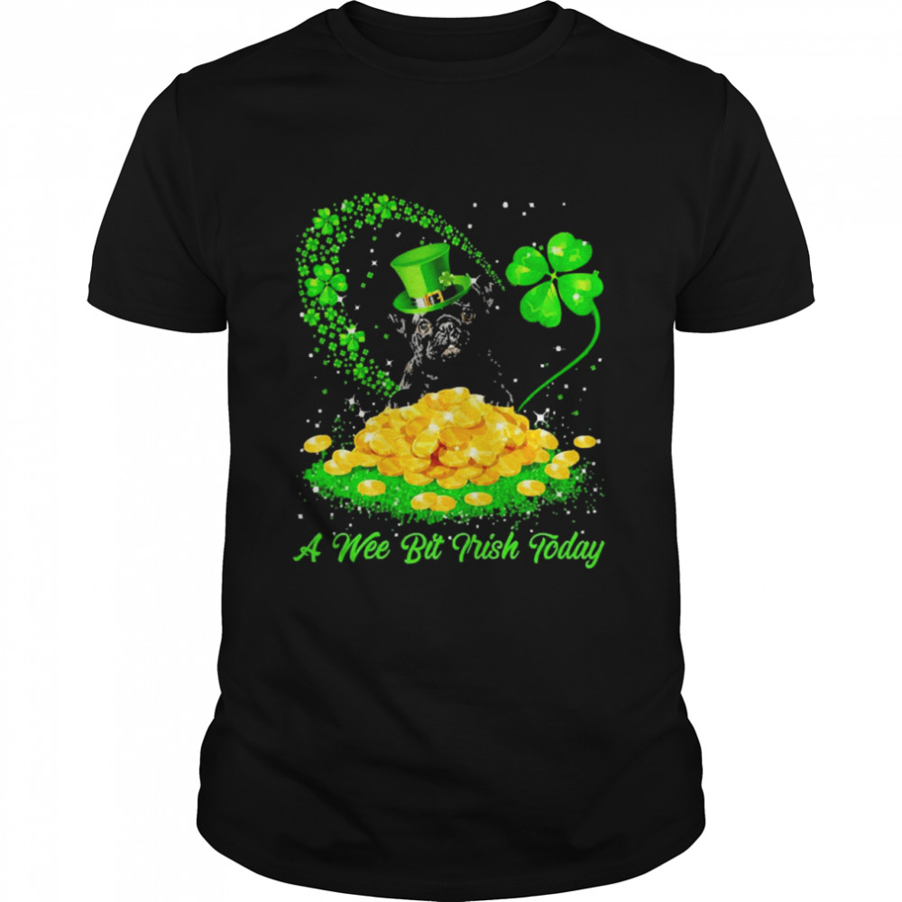 Irish Today Black Pug A Wee Bit Irish Today Classic Men's T-shirt