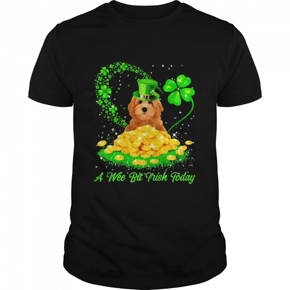 Irish Today Red Goldendoodle Dog A Wee Bit Irish Today Classic Men's T-shirt