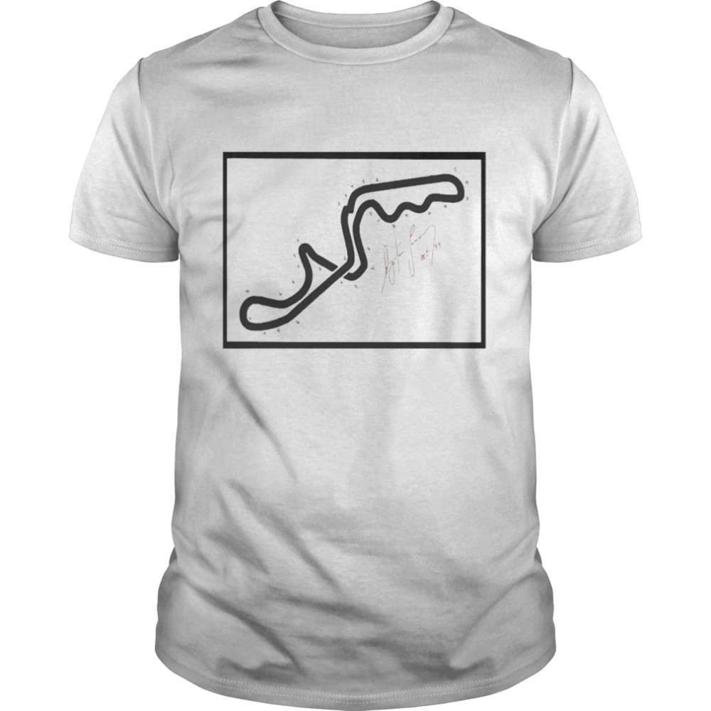 Senna’s Hand-Drawn Map Of The Suzuka Gp T-shirt Classic Men's T-shirt