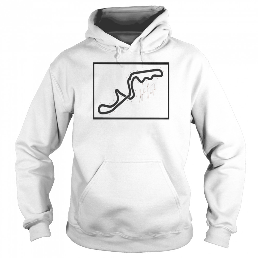 Senna’s Hand-Drawn Map Of The Suzuka Gp T-shirt Unisex Hoodie