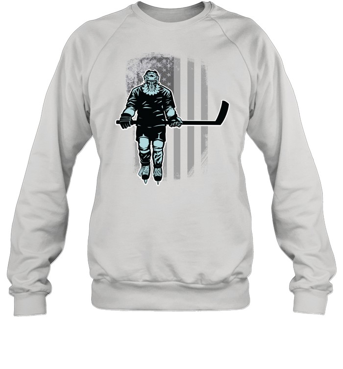 American Lion Hockey Player Unisex Sweatshirt