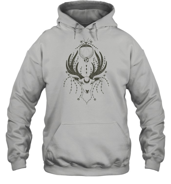 Antler Moon Unisex Hoodie