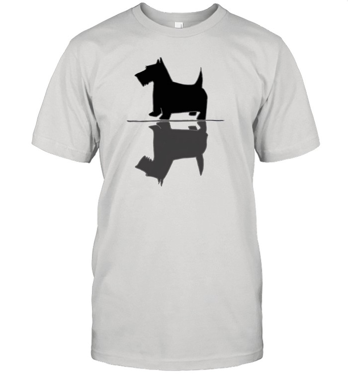 Artistic Scottish Terrier Dog Reflections Art Classic Men's T-shirt