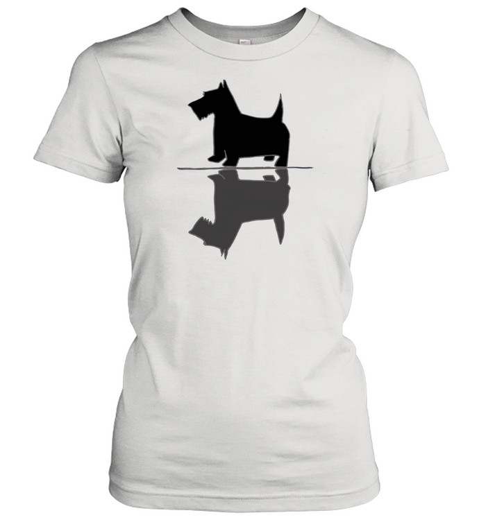 Artistic Scottish Terrier Dog Reflections Art Classic Women's T-shirt