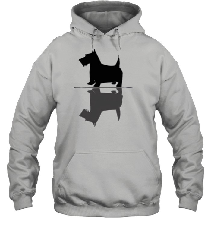 Artistic Scottish Terrier Dog Reflections Art Unisex Hoodie