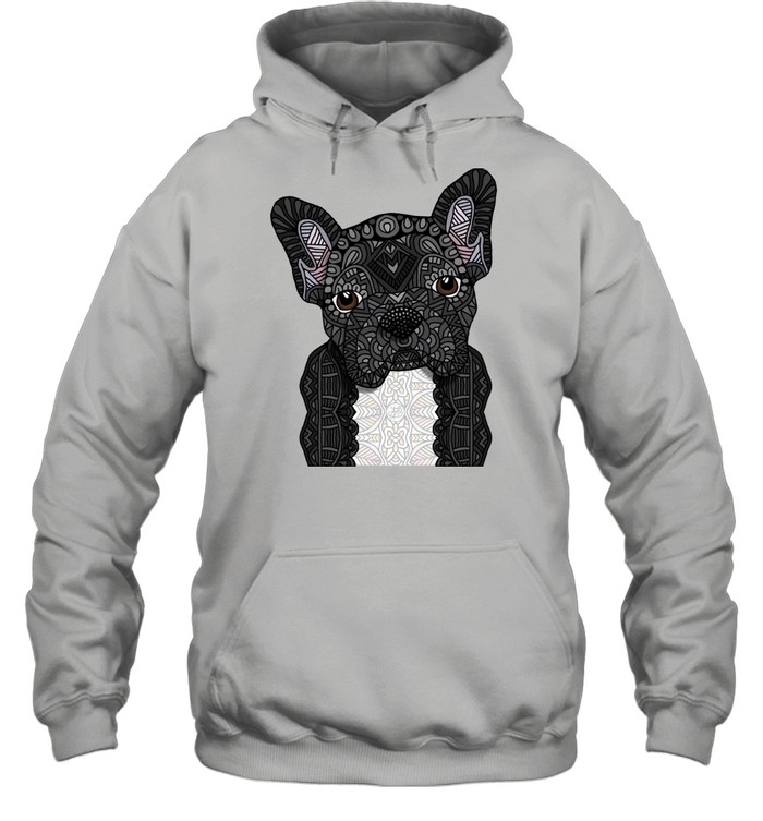 Black Frenchie 001 Unisex Hoodie