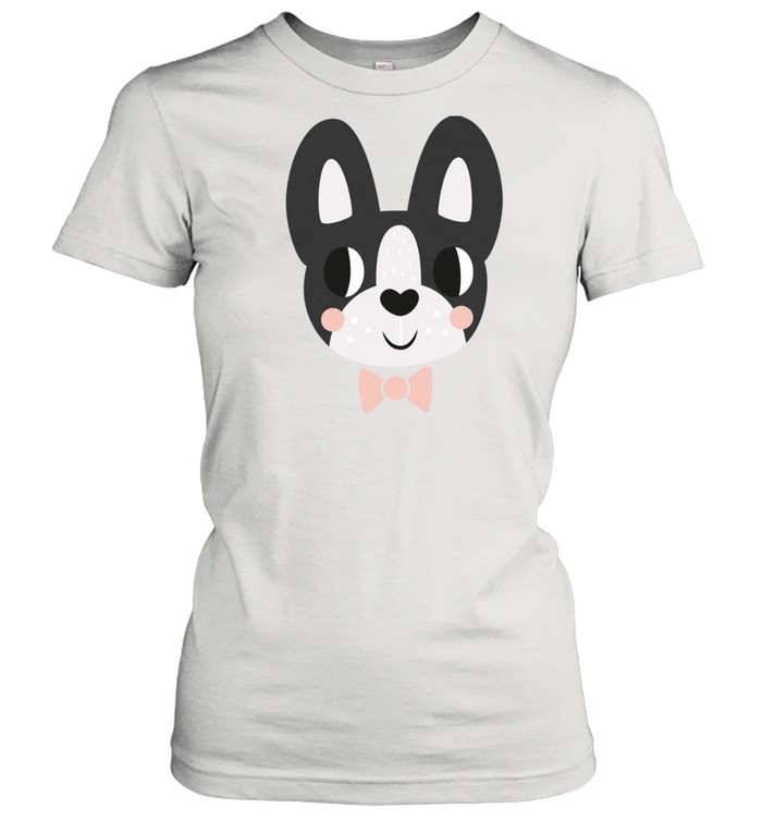 Boston Terrier Wearing A Bow Tie Classic Women's T-shirt