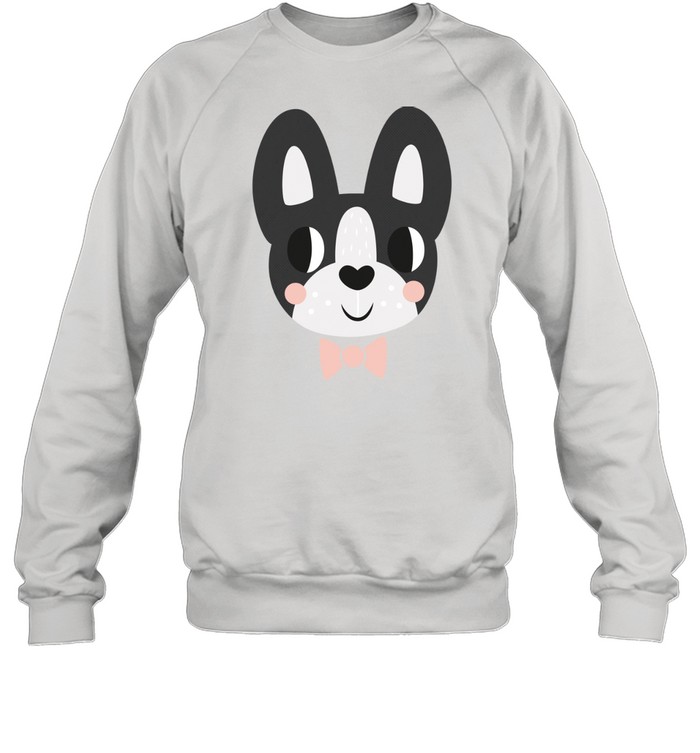 Boston Terrier Wearing A Bow Tie Unisex Sweatshirt