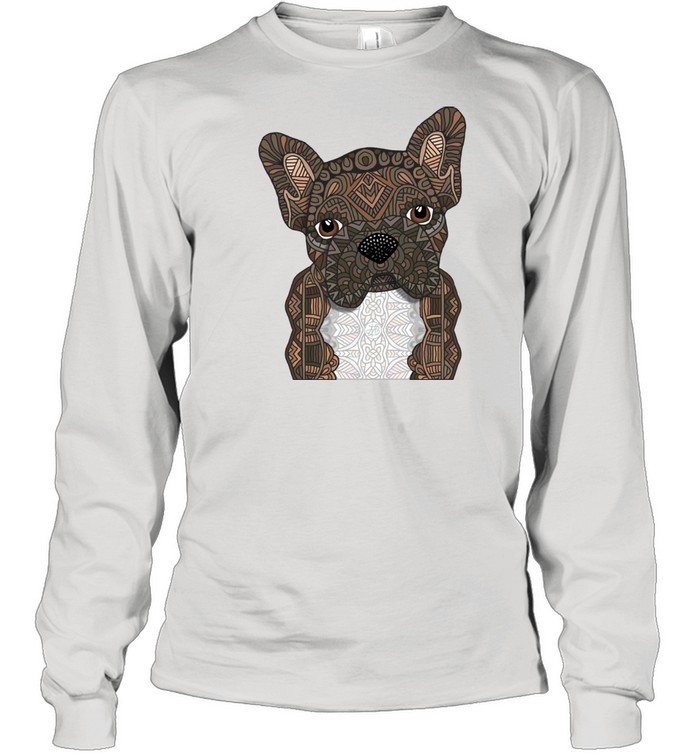 Brindle Frenchie 001 Long Sleeved T-shirt