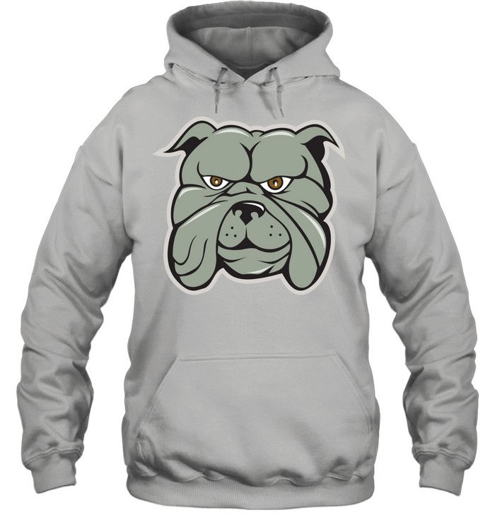 Bulldog Head Isolated Cartoon Unisex Hoodie