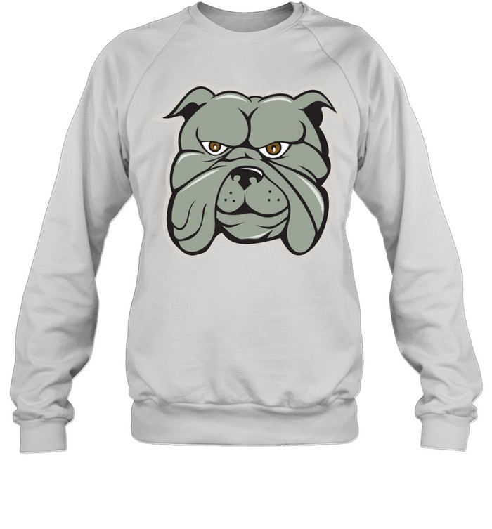 Bulldog Head Isolated Cartoon Unisex Sweatshirt