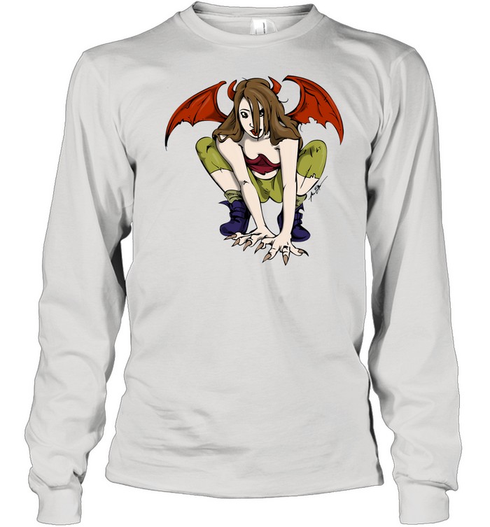 Devil Girl by Mike Duggan Long Sleeved T-shirt