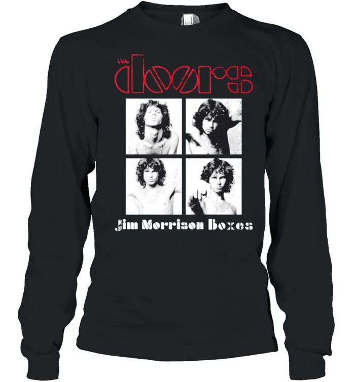 The-Doors-Jim-Morrison-Boxes-shirt Long Sleeved T-shirt