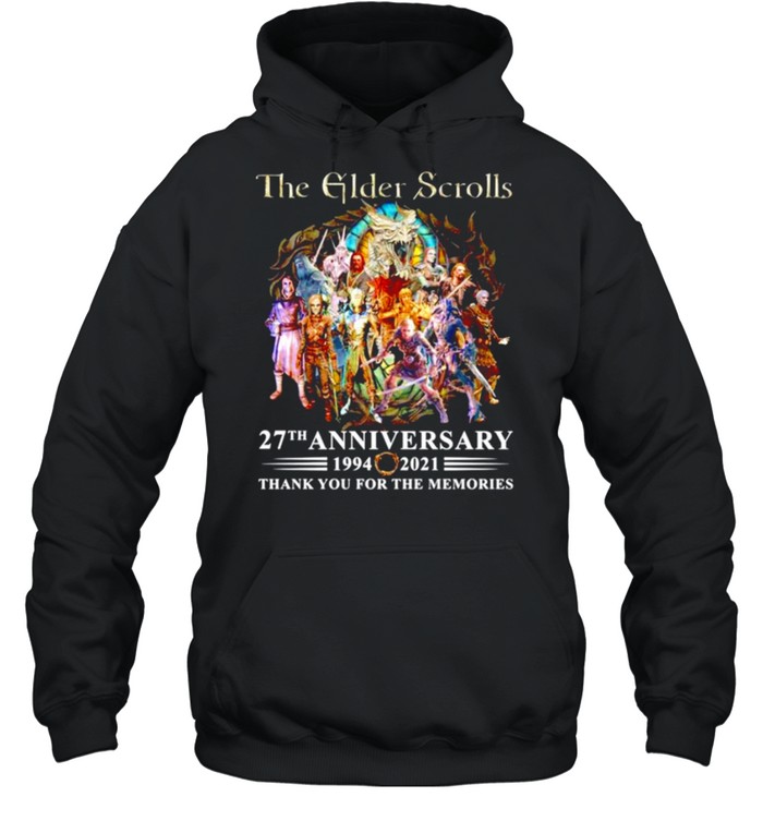 The-Elder-Scrolls-27th-anniversary-1994-2021-shirt Unisex Hoodie