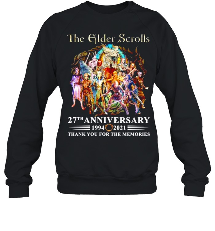 The-Elder-Scrolls-27th-anniversary-1994-2021-shirt Unisex Sweatshirt