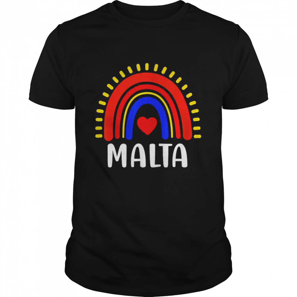 Malta Rainbow Heart Shirt