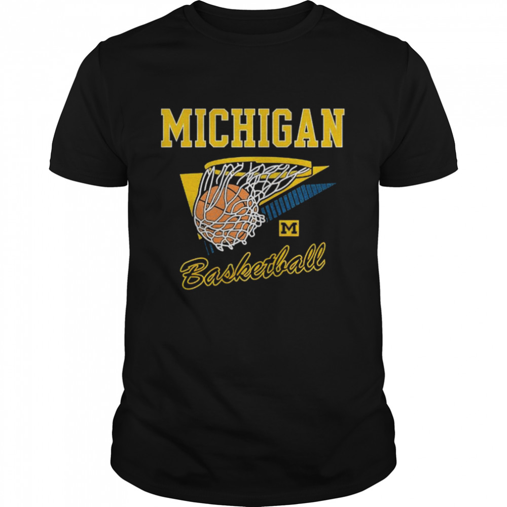 Awesome michigan Wolverines throwback basketball shirt Classic Men's T-shirt